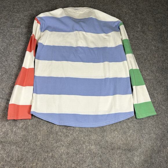 Beaufort & Blake Rugby Shirt Mens XS Multicolored Striped Colourblock Casual - Picture 8 of 8